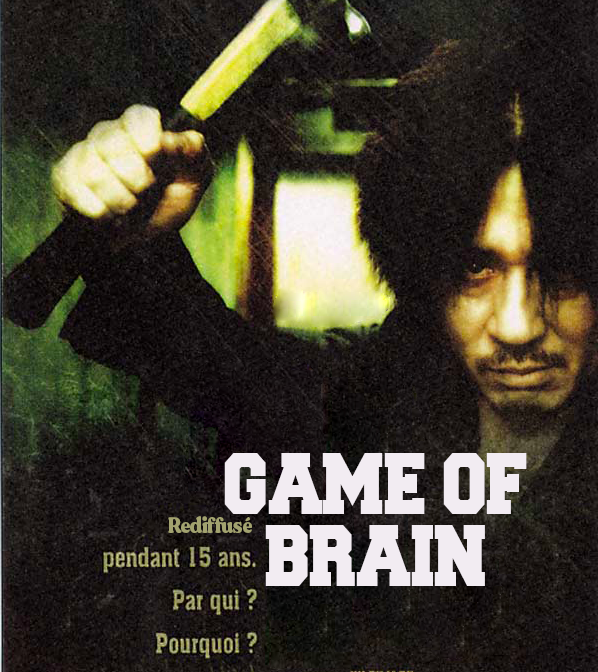Affiche de old boy parodié en game of brain
